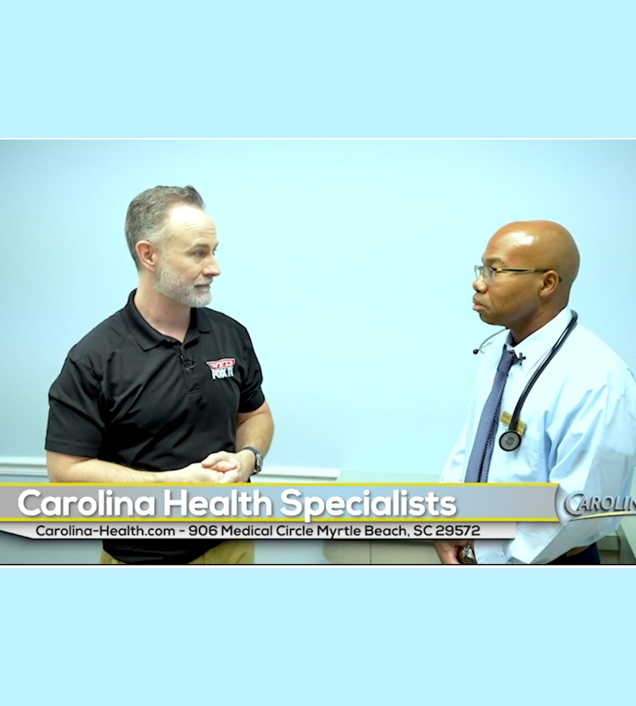 B.J. Visits Carolina Health Specialists During Prostate Cancer Awareness Month